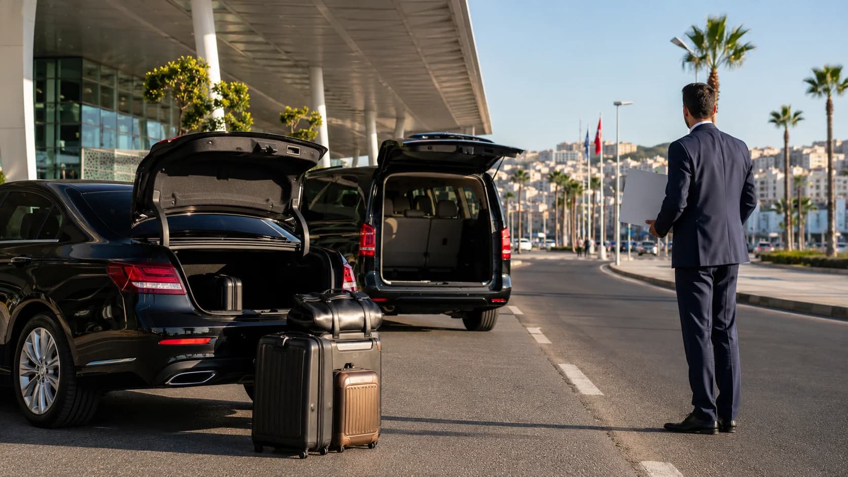 Flughafen Tanger (TNG) ins Stadtzentrum: Taxi, Grand Taxi oder privater Fahrer?