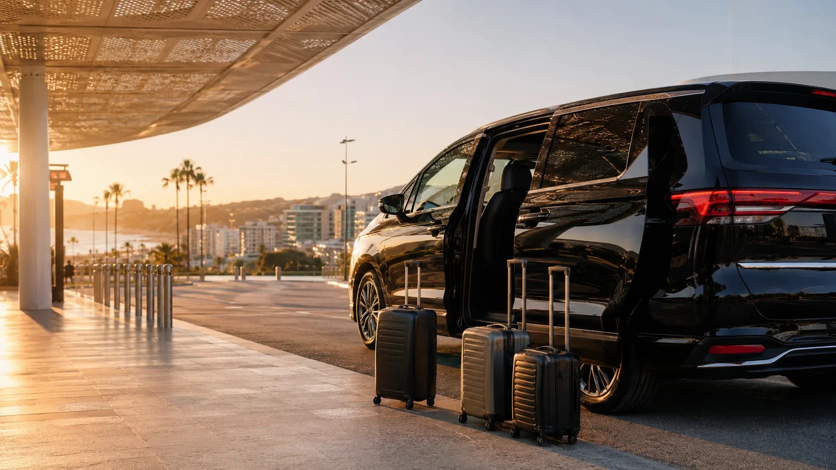 Aeropuerto de Tánger a Malabata, Cap Spartel y los Hoteles de la Explanada