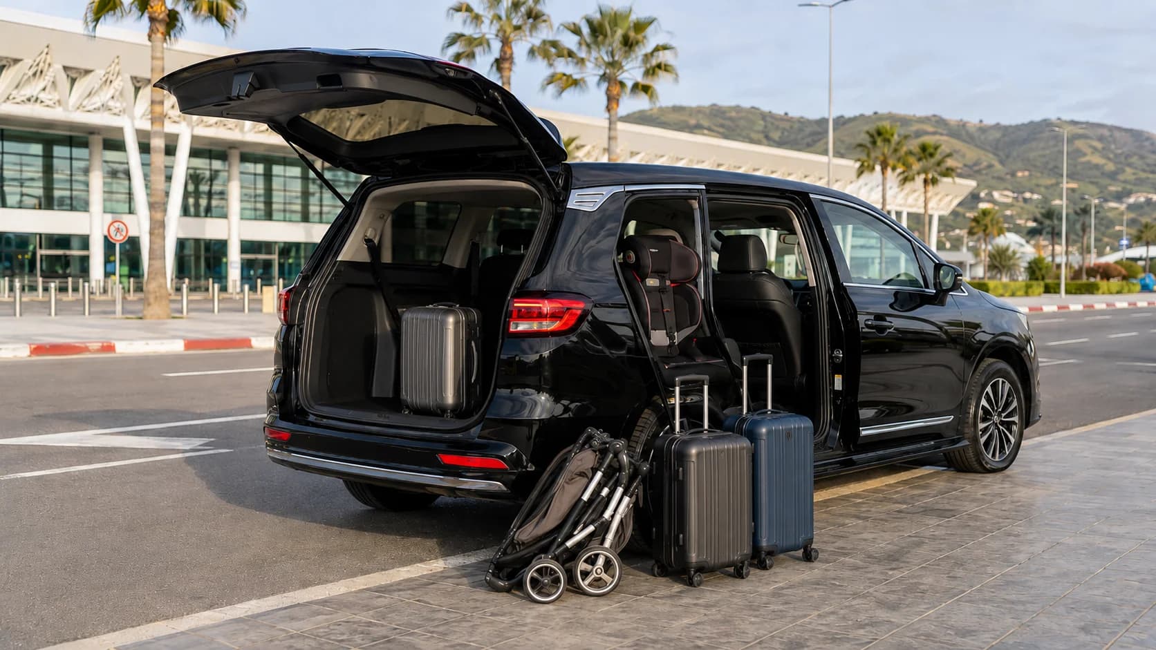 Tangier Airport Transfer With a Baby, Stroller and Luggage